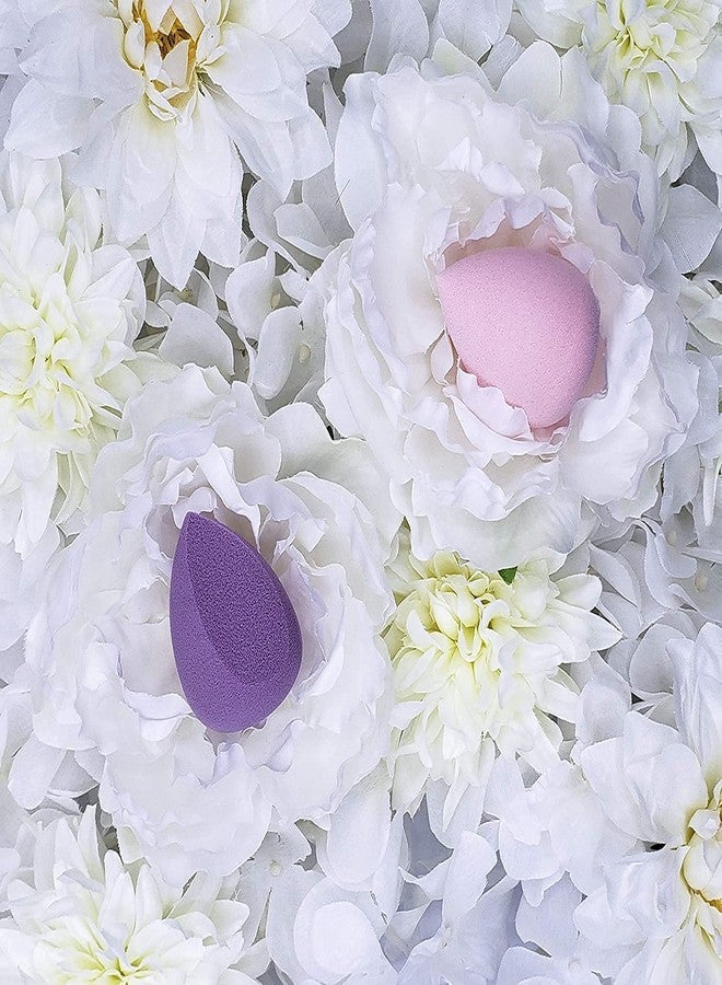 Fennec Mart Makeup Beauty Sponge Pro Puff Set (2 Pcs), Teardrop and Wedge Shaped, Hypoallergenic, Latex-Free, Flawless Streak-Free Foundation Blender - Image 5