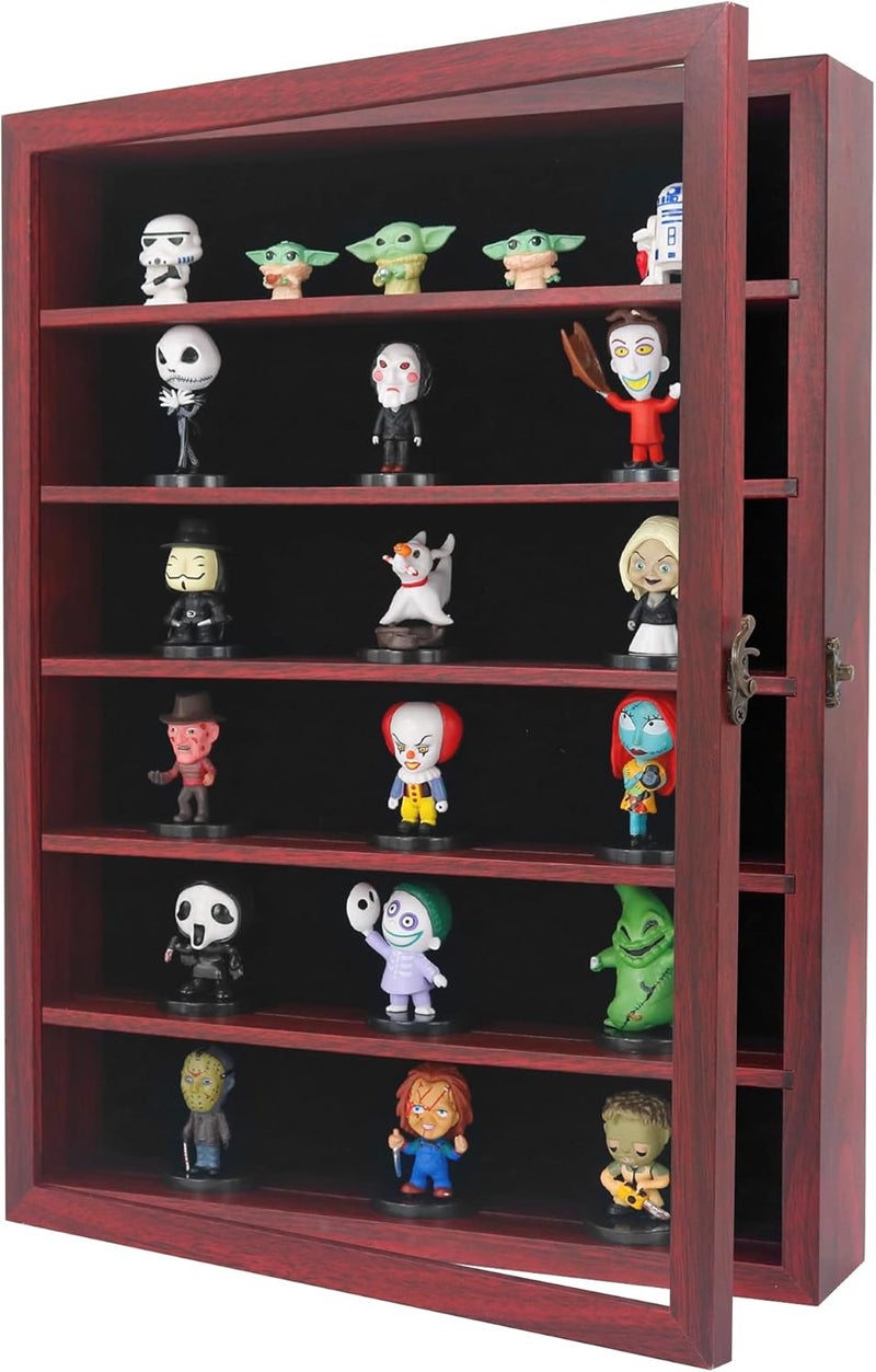30x40 3D Shadow Box Frame with Removable Shelves, Deep Frame 12x16 Display Case for Collector, Keepsake Coins Military Medals Pins Wedding Flowers-Red - Image 1