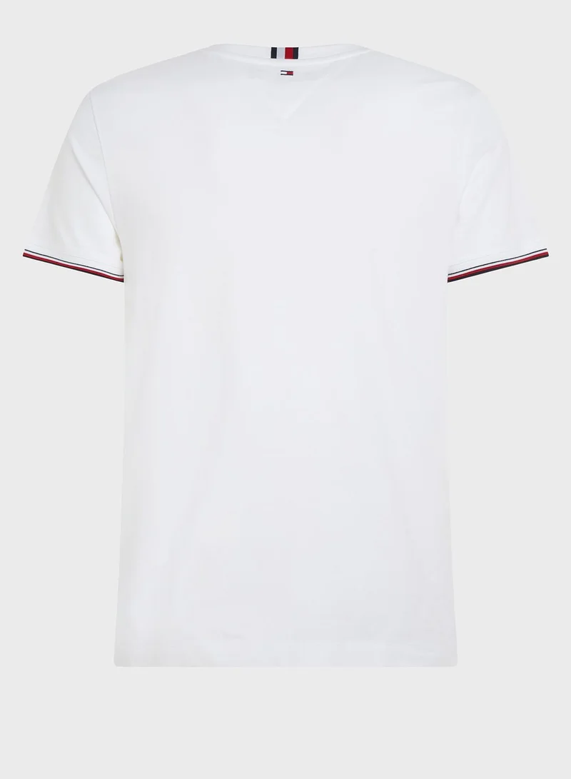 TOMMY HILFIGER Slim Jersey Tipped T-Shirt