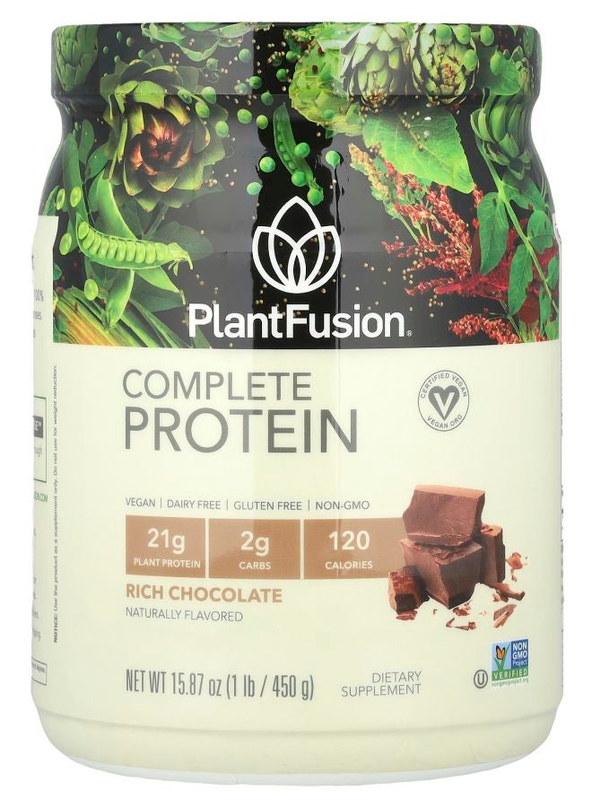 PlantFusion Complete Protein Rich Chocolate 1 lb (450 g) - Image 1