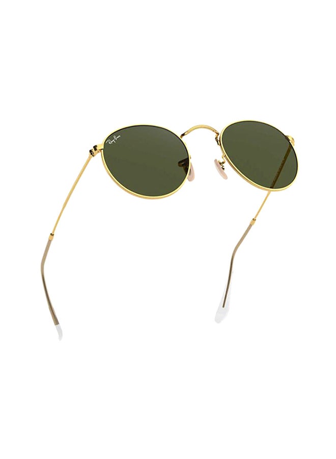 Ray-Ban Unisex Full Rim Round Sunglasses - RB3447 - Lens Size: 50 mm - Gold - Image 3