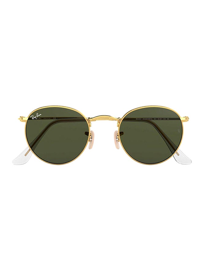 Ray-Ban Unisex Full Rim Round Sunglasses - RB3447 - Lens Size: 50 mm - Gold - Image 2