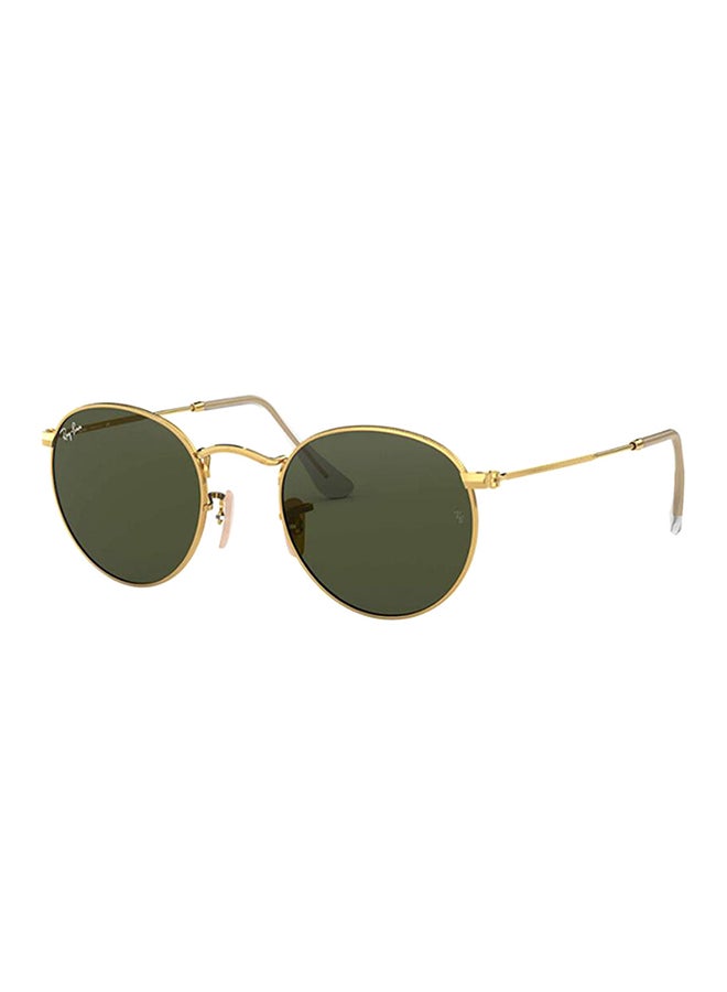 Ray-Ban Unisex Full Rim Round Sunglasses - RB3447 - Lens Size: 50 mm - Gold - Image 1