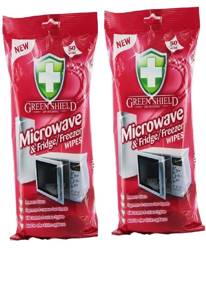 Greenshield Microwave and Fridge Freezer Wipes 70's Pack of 2