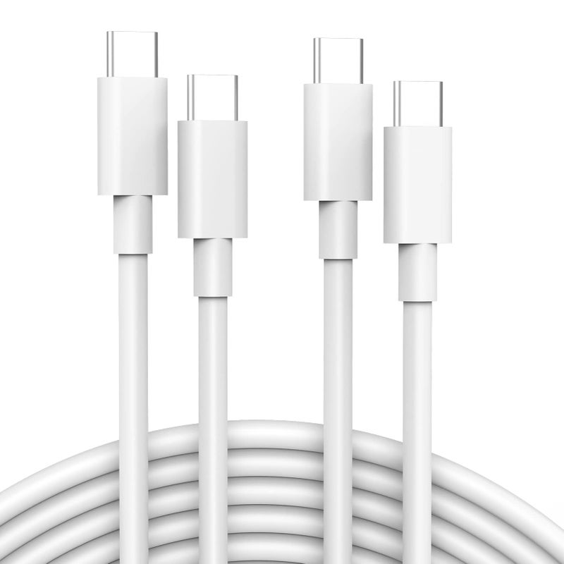 IFEART 2 Pack 10ft USB C to USB C Cable for iPad Pro 13/12.9/11 inch, Air 5/4, Mini 6, MacBook Air/Pro Charger, iPhone 17/16/15 Pro Max, Pixel 7/6 Pro, USBC Type C Fast Charging Cord - Image 1