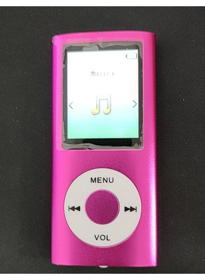 Four Generation Card With Screen MP3 Student Universal English Digital Player Mp4 Ultra-thin Walkman Metal Music-Body Color:Pink Card-Memory Capacity:4GB Memory Card  - Image 1