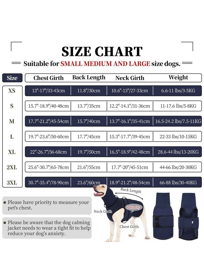 روزكيتش سترة ROZKITCH لتهدئة الكلاب مع هودي، سترة لتخفيف القلق للكلاب، معطف قابل للتهوية للحيوانات الأليفة للعواصف والألعاب النارية والانفصال، أزرق داكن 2XL - Image 5