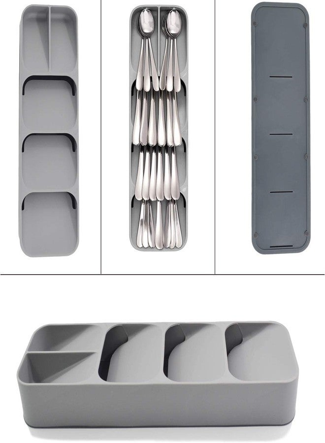 Drake Kitchen Cutlery Organizer Storage Plastic Rack Tray Drawer Organiser For Spoons,Forks,Knives - Image 3