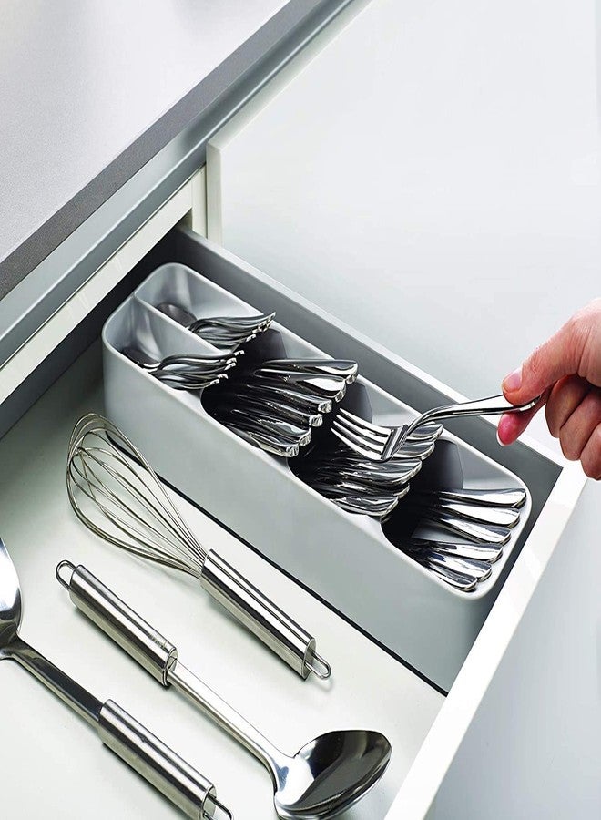 Drake Kitchen Cutlery Organizer Storage Plastic Rack Tray Drawer Organiser For Spoons,Forks,Knives - Image 2