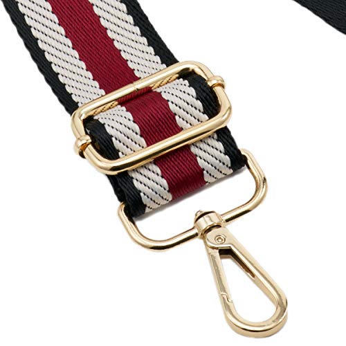ZOOEASS Wide Shoulder Strap Adjustable Replacement Belt Guitar Style Crossbody Bag Handbag Strap Multicolor Canvas Straps(Wide:1.4in) (Color16) - Image 3