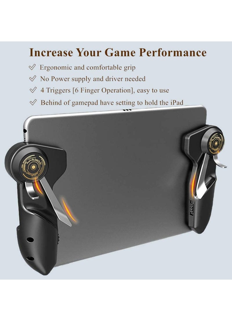 Mobile Game Controller for iPad/Tablets Joystick Handle Aim on L1R1 Shooter Gamepad Trigger (Black) - Image 2