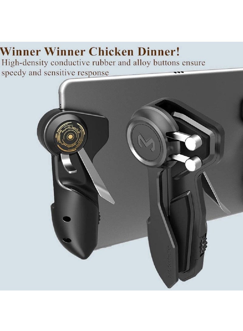 Mobile Game Controller for iPad/Tablets Joystick Handle Aim on L1R1 Shooter Gamepad Trigger (Black) - Image 3