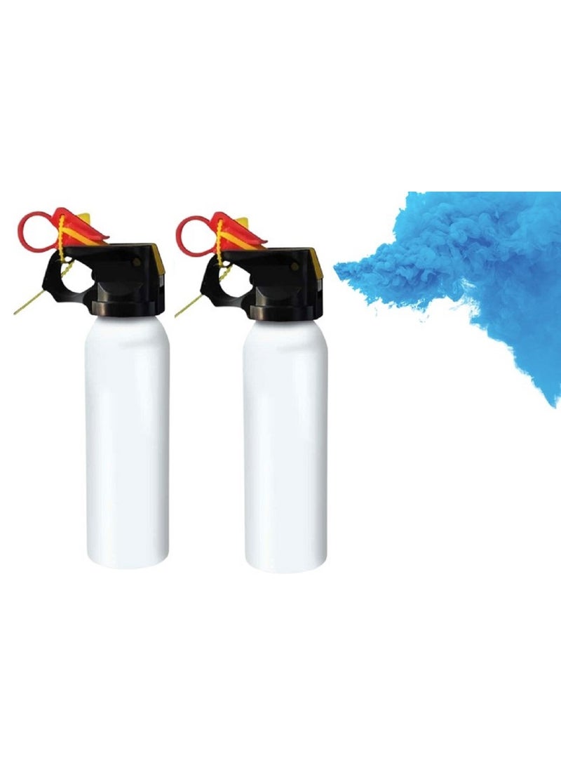 عبوة من 2 من أجهزة الكشف عن جنس المولود | حفل الكشف عن جنس المولود | فعاليات الحفلات (أزرق في أسطوانة بيضاء) - Image 1