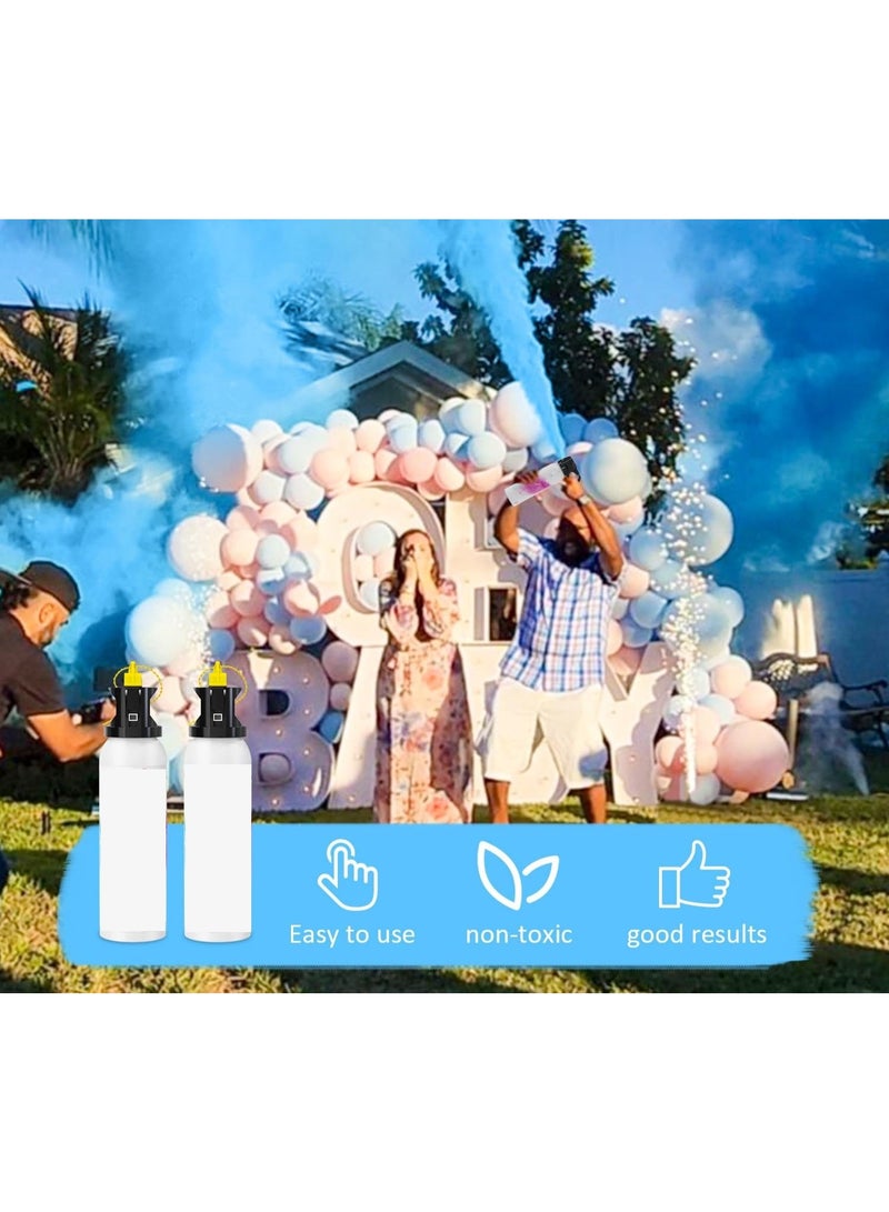 عبوة من 2 من أجهزة الكشف عن جنس المولود | حفل الكشف عن جنس المولود | فعاليات الحفلات (أزرق في أسطوانة بيضاء) - Image 4