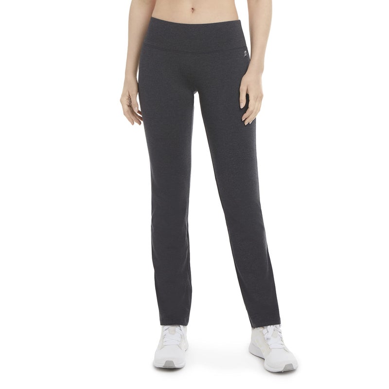 Energy Zone Women's Cotton Stretch Yoga Pant, Charcoal Heather, Small - Image 4