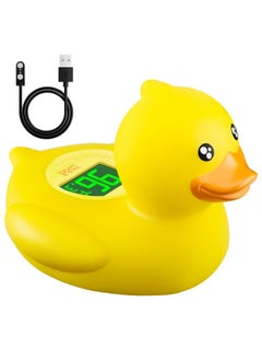 B&H b&h Rechargeable Baby Bath Thermometer, Digital Floating Shower Thermometer for Newborn Bathtub and Room, Upgraded Turn Off Function, Fast Temperature Reading, Safety Infant Bath Time Toy (Baby Duck)  - Image 1