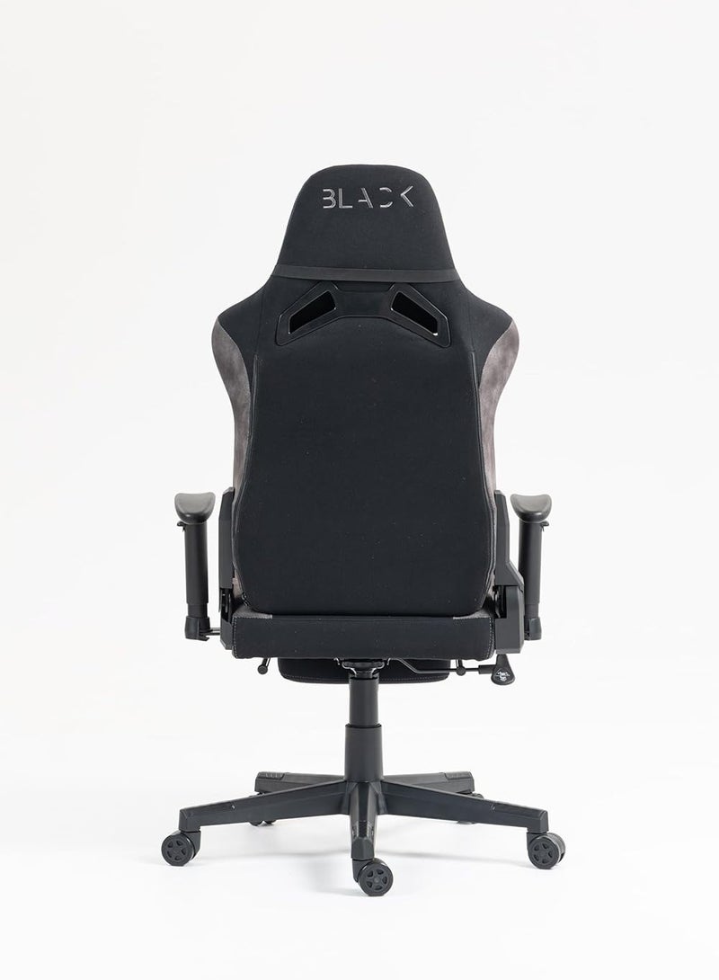 بلاك كرسي ألعاب، كرسي ألعاب مريح فاخر - مسند ظهر مرتفع مع مساند ذراع قابلة للتعديل، ودعم أسفل الظهر ومسند الرأس، مناسب للمكتب والمنزل والألعاب - Image 3