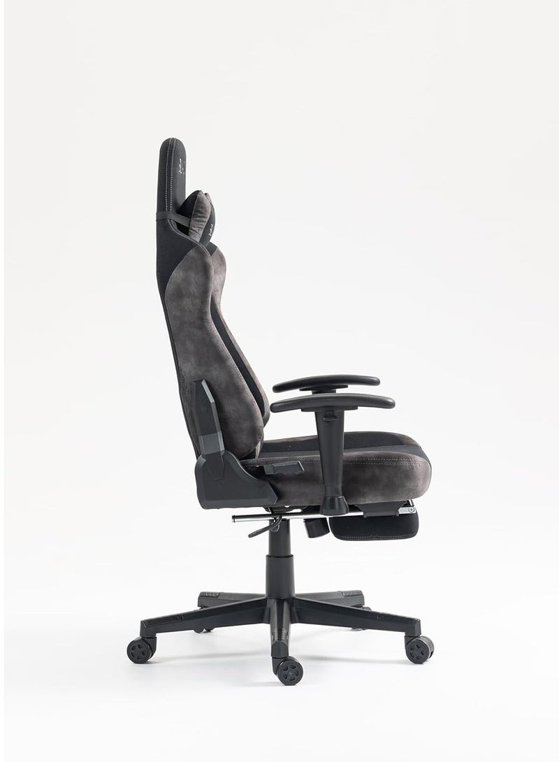 بلاك كرسي ألعاب، كرسي ألعاب مريح فاخر - مسند ظهر مرتفع مع مساند ذراع قابلة للتعديل، ودعم أسفل الظهر ومسند الرأس، مناسب للمكتب والمنزل والألعاب - Image 4