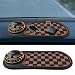 KPFILEH Multifunction Car AntiSlip Mat Universal Rotatable Auto Dashboard Phone Holder Accessory with Temporary Parking Number Car Anti Slip Organizer Pad for Phones Keys SunglassesBrownGold - Image 2