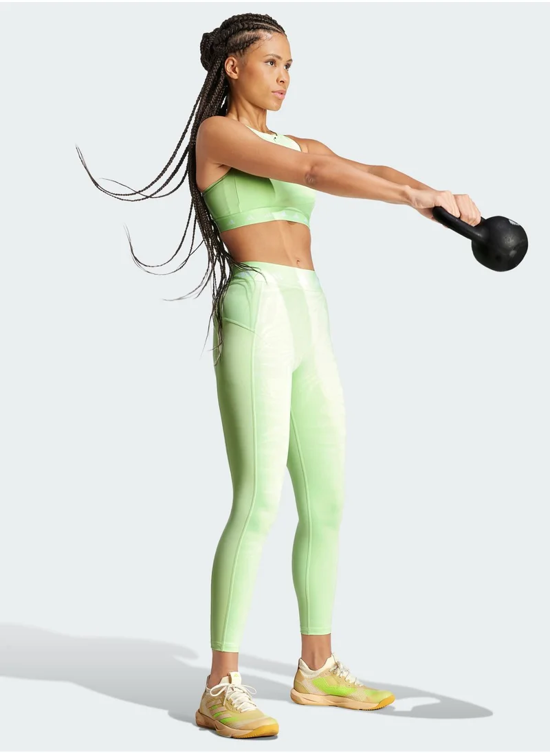 Adidas Powerimpact Medium Support Techfit All Over Printed Bra