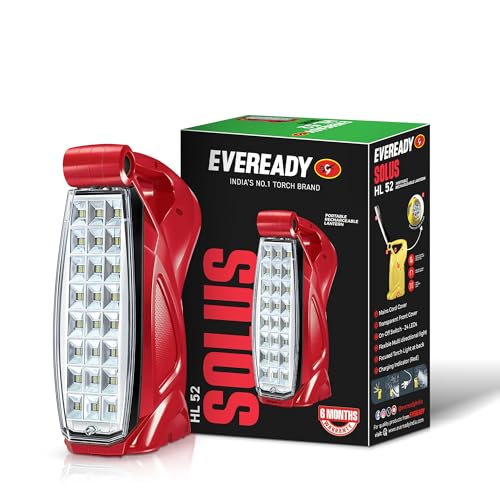 Eveready Hl52, Rechargeable 4.8w Lantern Cum Emergency Torch, Easy Plug & Play Charging, Overcharge & Deep Discharge Protection - Image 1