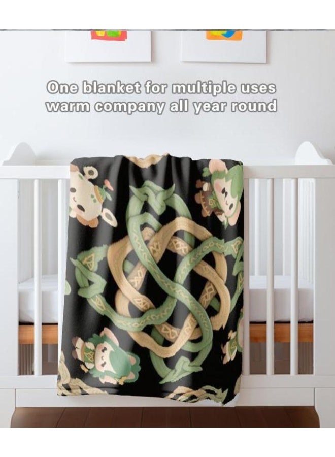 general Children's or student cartoon flannel thin blanket (warm and comfortable, suitable for sleep, games) 100cm*150cm - 430 - Image 4