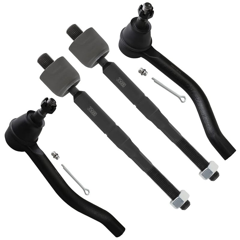 SCITOO 4pcs Front Suspension Kit Inner Tie Rod End Outer Tie Rod End Fit 20132018 For Nissan Altima 20162019 For Nissan Maxima