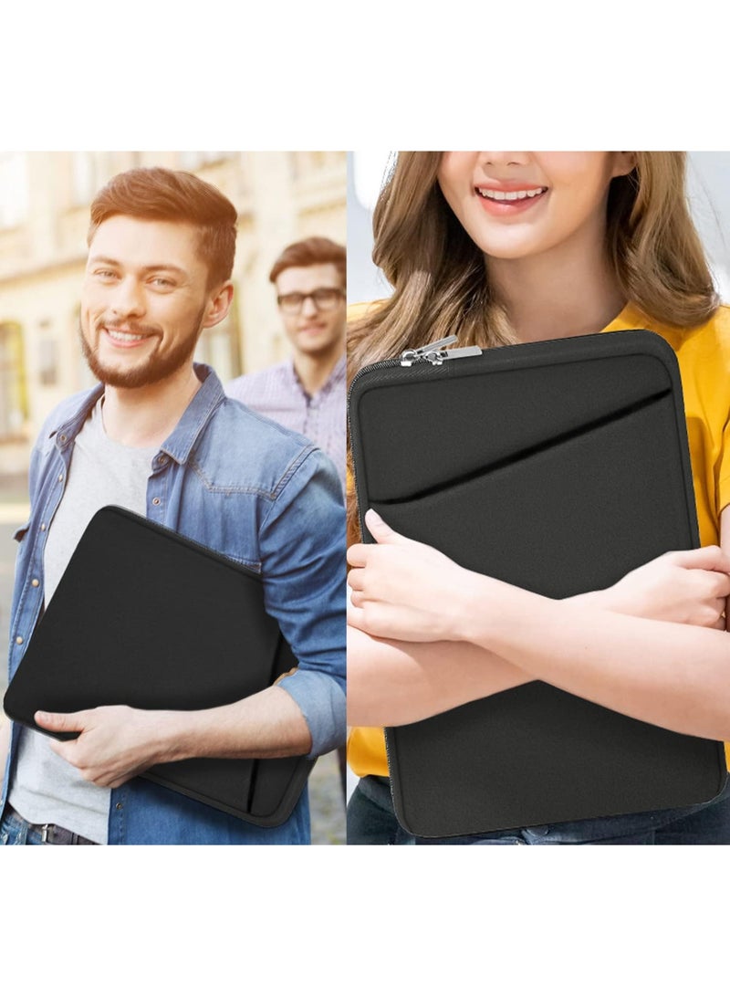الكمبيوتر المحمول الأكمام 14 بوصة، حقيبة حمل دائمة غطاء حالة واقية مقاومة للصدمات، حقائب حقيبة الكمبيوتر المحمول حقيبة متوافقة مع 14 "ماك بوك إير / برو إتش بي أسوس لينوفو الكمبيوتر المحمول، رمادي - Image 4