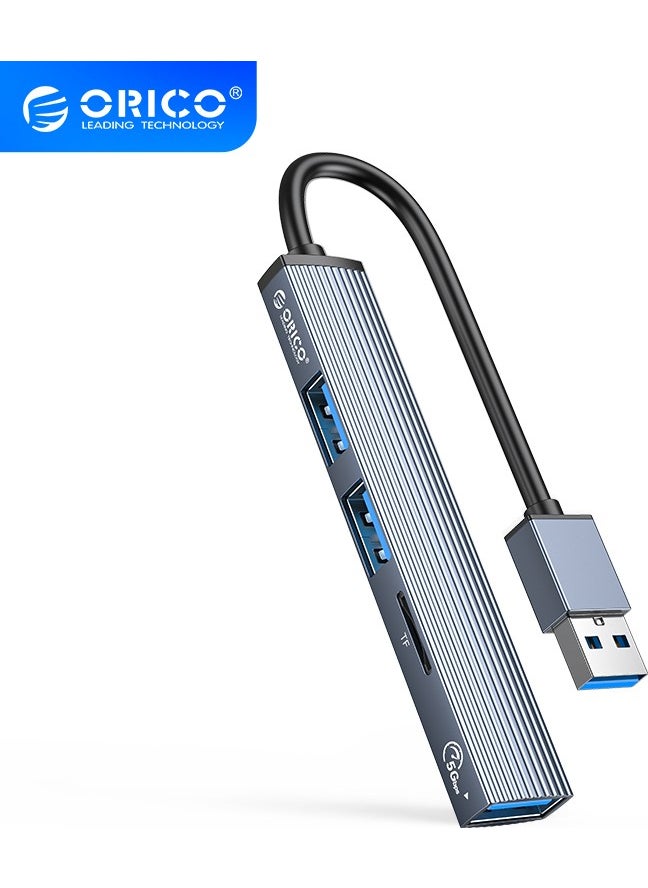 Orico 3 Port USB 3.0 Multiplexer TF Micro SD Card Reader Hub Aluminum  - Image 1