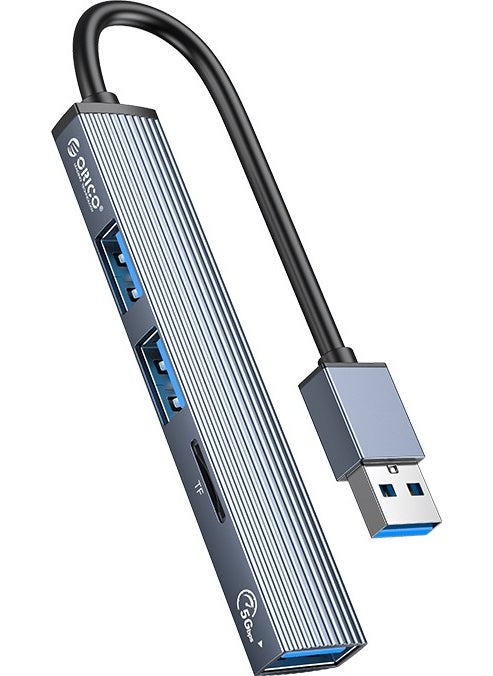 Orico 3 Port USB 3.0 Multiplexer TF Micro SD Card Reader Hub Aluminum  - Image 2
