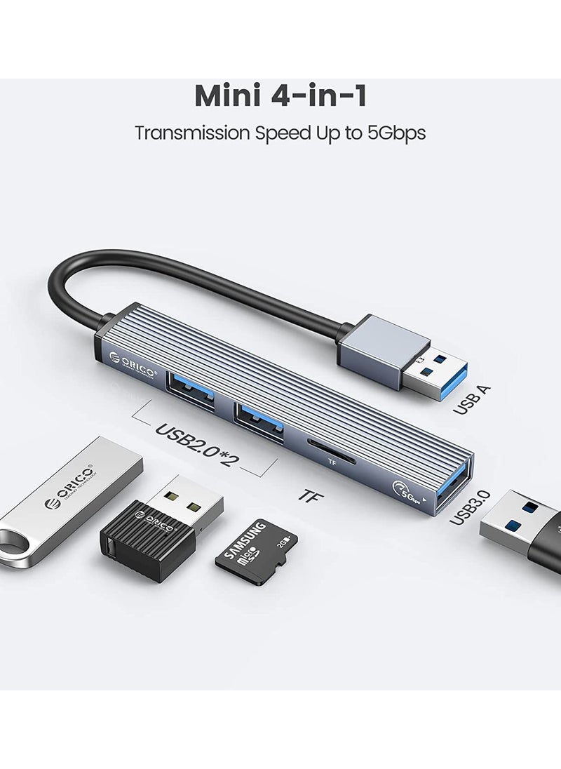 Orico 3 Port USB 3.0 Multiplexer TF Micro SD Card Reader Hub Aluminum  - Image 3