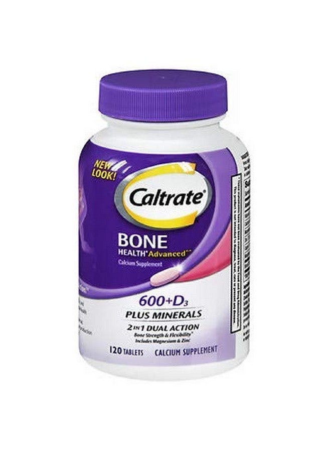 Caltrate Calcium & Vitamin D Plus Minerals, 600+D3 120 Tablets ( Pack of 1)
