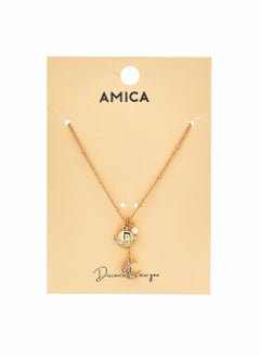 AMICA To the Moon & To Saturn - Drop Charm Pendant Necklace  - Image 3