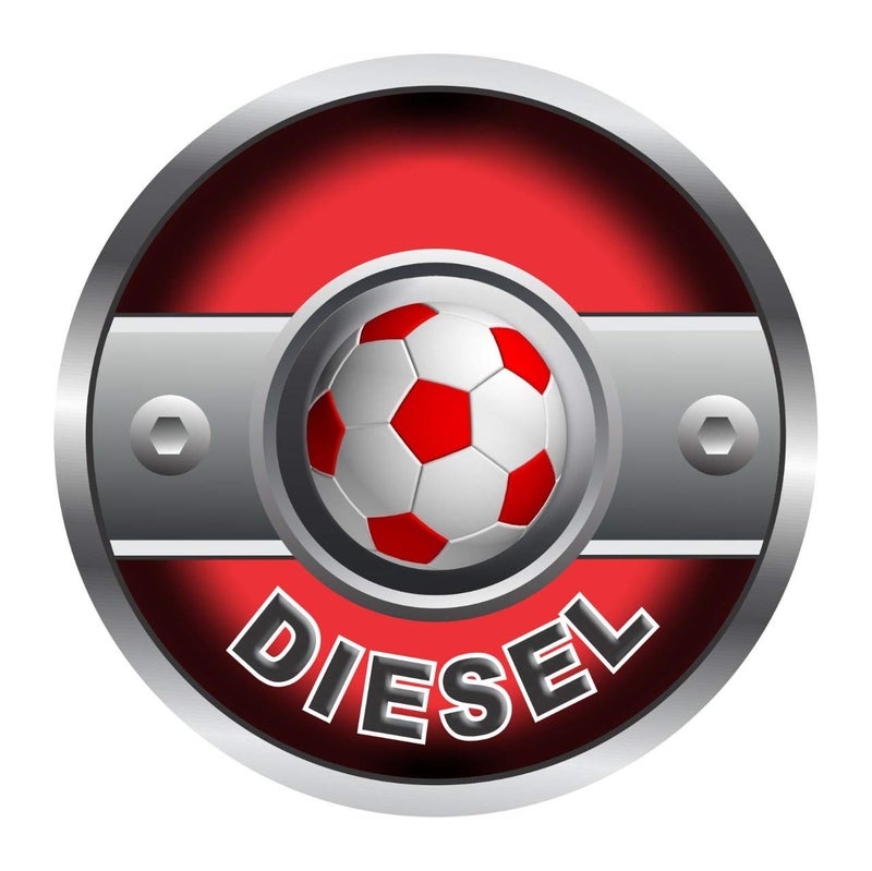 QUADA Diesel Sticker/Decals/Fuel Badge/Graphics for Universal car (New Diesel Football Sticker) - Image 1