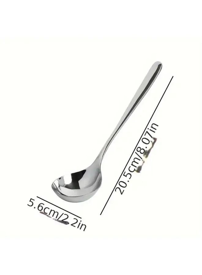 Golden Stainless Steel Soup Ladle Long Handle Thickening Spoon For Hot Pot Kitchen - Image 4