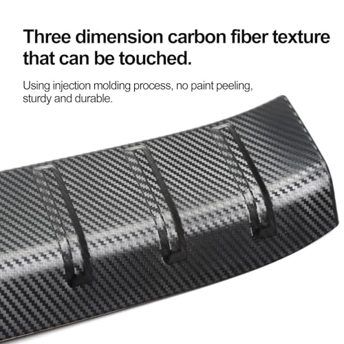 HOUCLEMIC Rear Trunk Bumper Protector for 2025 2024 Grand Highlander Accessories, Trunk Door Sill Protector for Toyota Grand Highlander Accessories 2024 2025, Carbon Fiber Pattern 2 PCs - Image 2