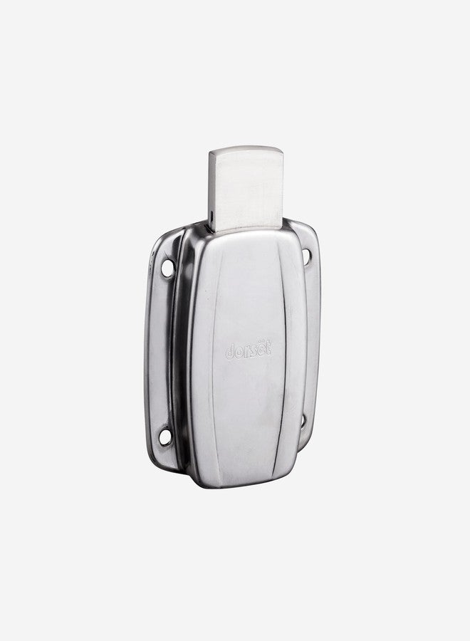 Dorset Secura Wardrobe Lock | Suitable Panel Thickness : 32 mm Wardrobe | Lock for Wooden Almirah | 2 Dimple Keys, Silver Satin Finish | AL401SS - Image 1