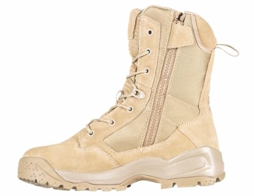 5.11 حذاء 5.11 تكتيكال للرجال A.T.A.C. 2.0 بارتفاع 8 بوصات – خفيف الوزن، قابل للتنفس، التحكم في الرائحة، الطراز 12417ABR، كايوتي، 13 متوسط - Image 2