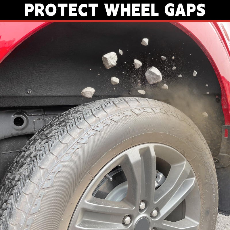 Utiiy Fit for 2021-2025 F150 Wheel Well Liner Rear Wheel Well Guards mud Flaps for 2024 Ford F150 Accessories (Not fit Raptor) - Image 3