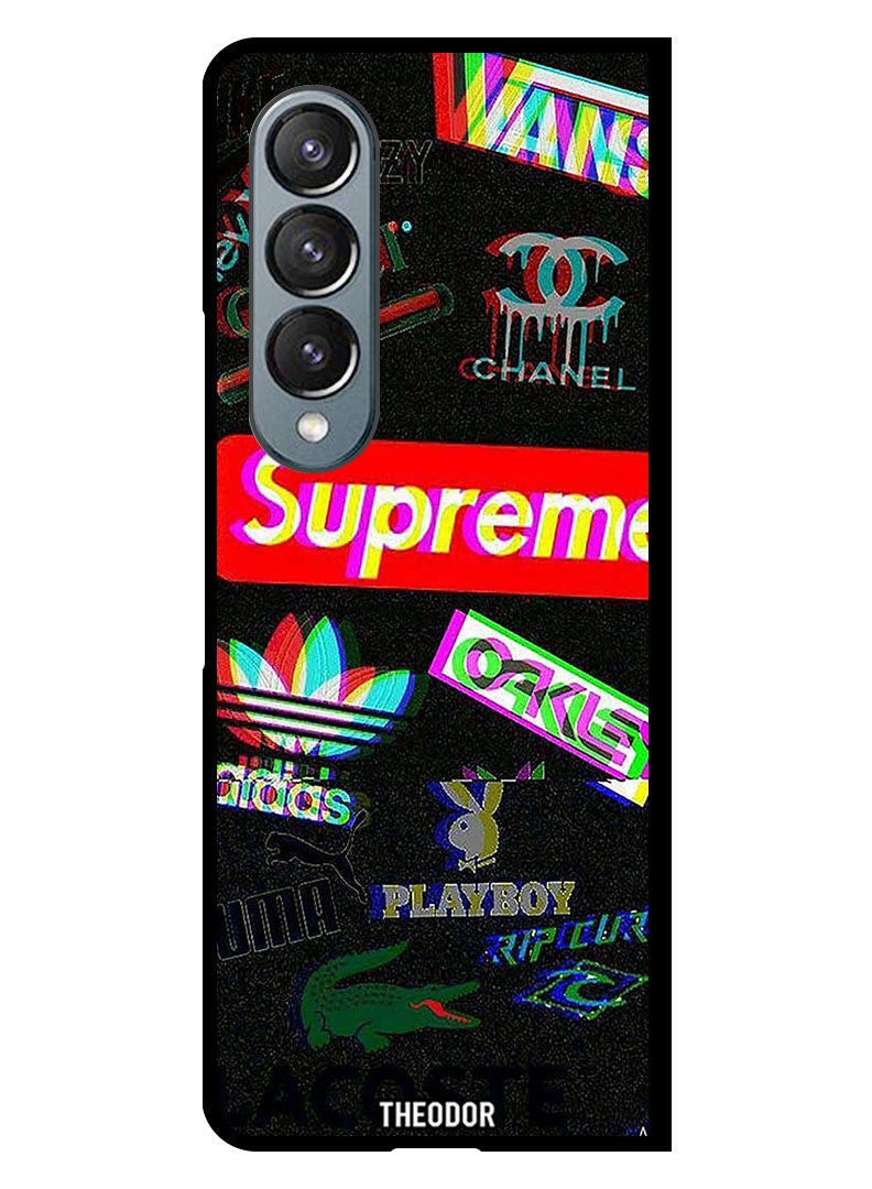 Theodor Protective Case Cover For Samsung Galaxy Fold 4 Logos