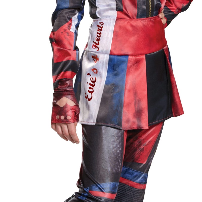 Disguise Evie Descendants 3 Deluxe Girls Costume, Official Disney Descendants Costume Jumpsuit, Child Size Medium (7-8), Red - Image 3