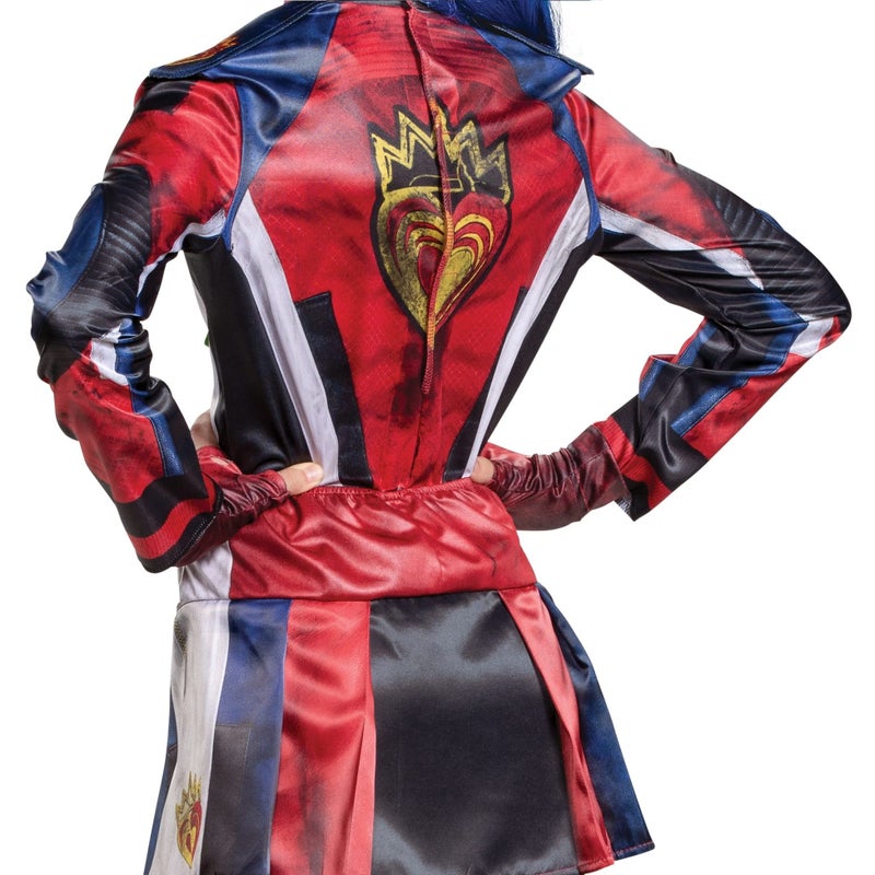 Disguise Evie Descendants 3 Deluxe Girls Costume, Official Disney Descendants Costume Jumpsuit, Child Size Medium (7-8), Red - Image 4