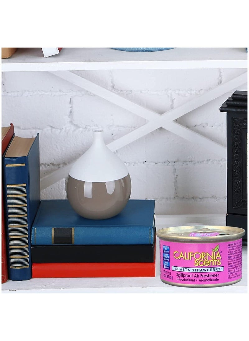 California Scents - معطر جو للسيارة 5 قطع شاستا فراولة - Image 1