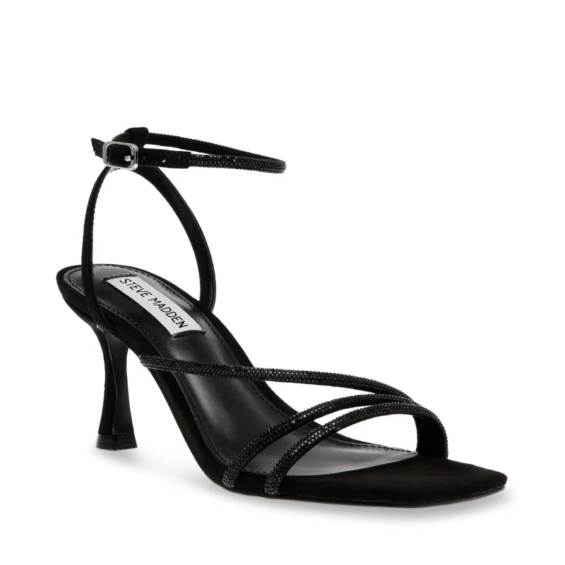 STEVE MADDEN Stir-Up Black Women's Sandals