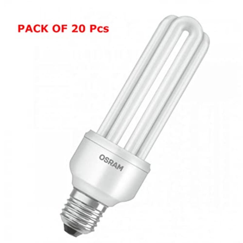 لمبة E27 Duluxstar Mini CFL - 15 وات، ضوء النهار 6500 كلفن، عبوة من 20 قطعة - Image 2