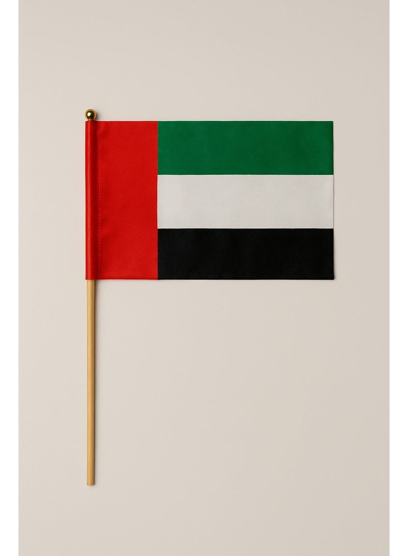 Home Care UAE National Flag - 21x14cm for National Day Celebrations, United Arab Emirates Flag, Emirati Pride Flag for Events, Parades, and Outdoor Displays (Single Flag) - Image 2