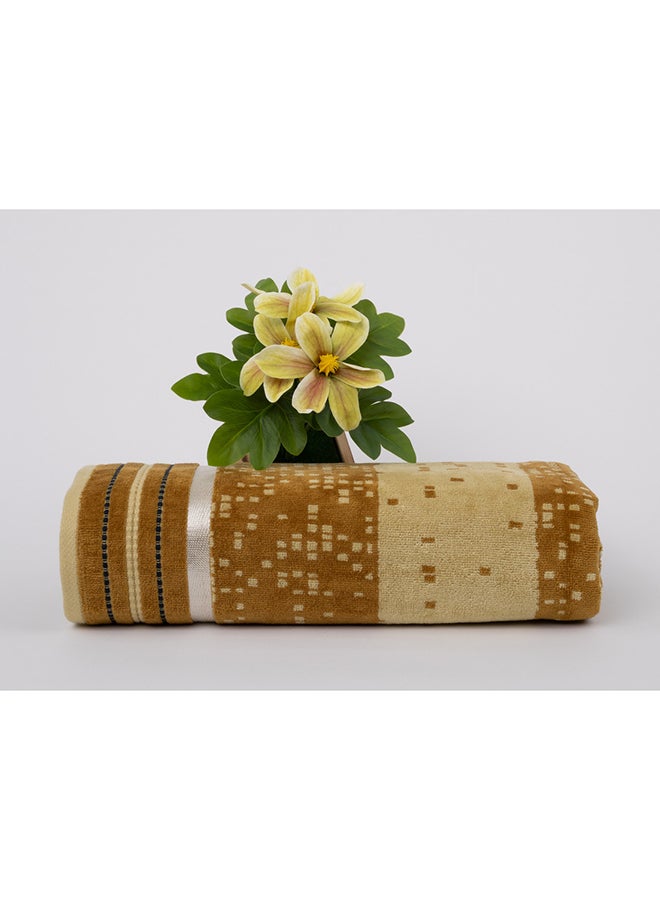 White Rose Towel PIXEL S - 500 GSM - 100% Cotton Velour - Bath Sheet 80x160 cm -MultiColour - Modern Stripe Design - Luxury Touch - Extra Absorbent - Image 1