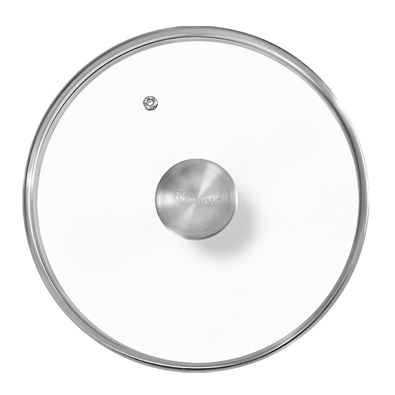 Victoria 7.5-Inch Glass Lid for Victoria Round 8-Inch Cast Iron Skillet or Pan, Custom Made for Only Victoria Brand, Internal Diameter 7.5-Inch, External Diameter 8 Inch - Image 1