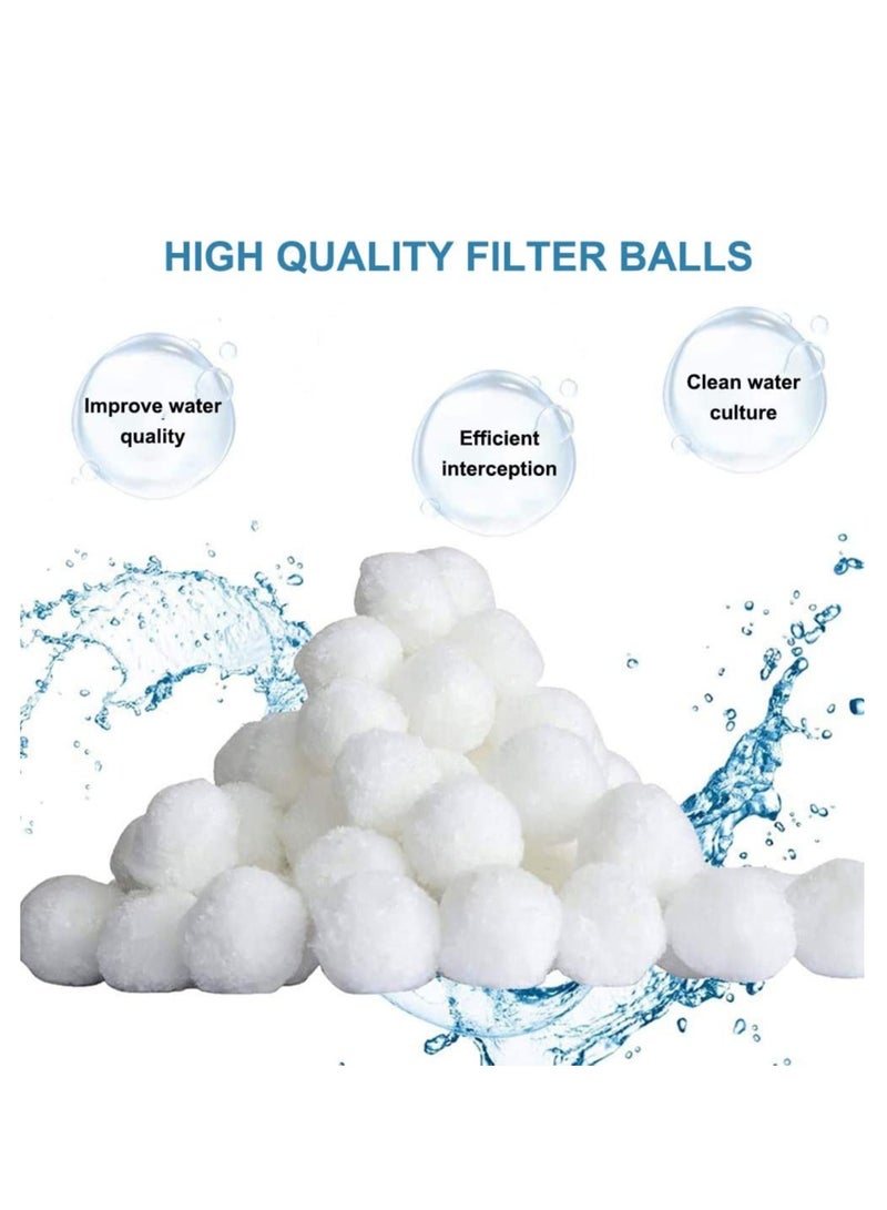 كرة فلتر لتصفية مياه حمامات السباحة كرات سيظل الماء صافياً بديلاً للشوائب لخزانات الأسماك 200 غ - Image 4