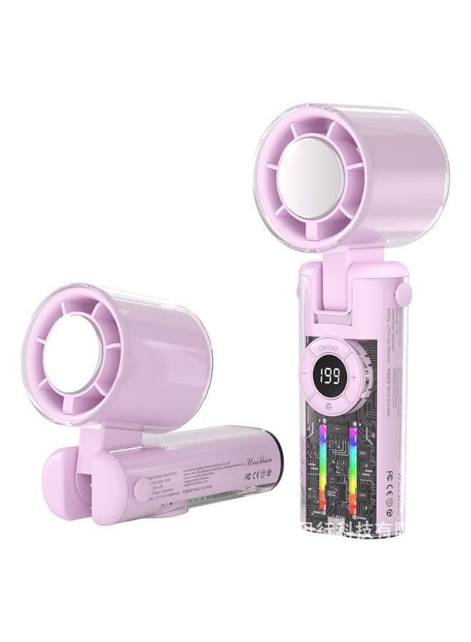 Nariele New Portable Rechargeable Foldable Handheld Ice Pack High-Speed Small Fan